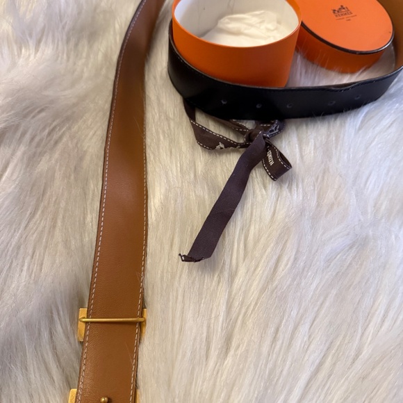 Hermès Pre-Owned 1997 Constance reversible leather belt 35.5" long, Small - Picture 7 of 11